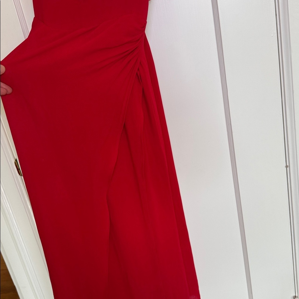 Reformation Kourtney Dress Size 4 Cherry Christmas - Picture 10 of 13